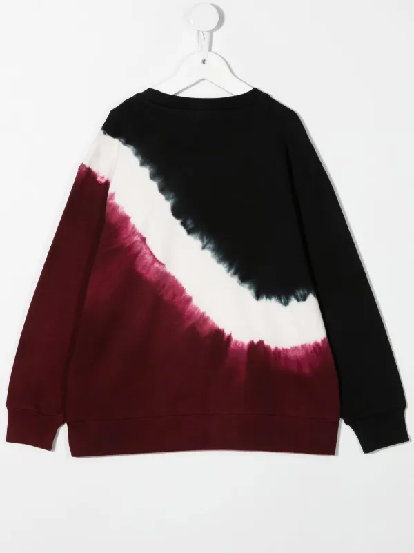 Burgundy tie dye discount sweatshirt