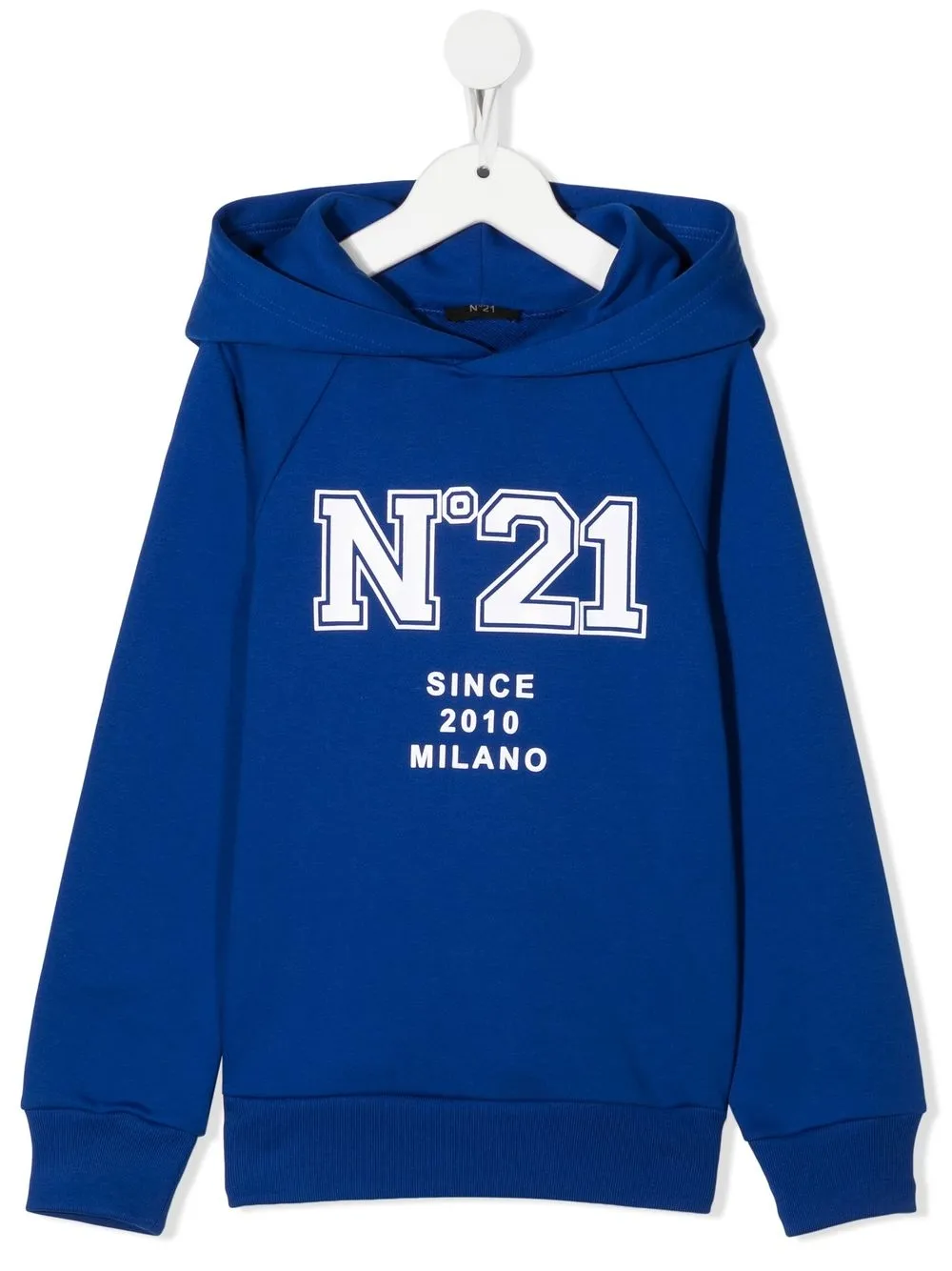 

Nº21 Kids hoodie con logo estampado - Azul