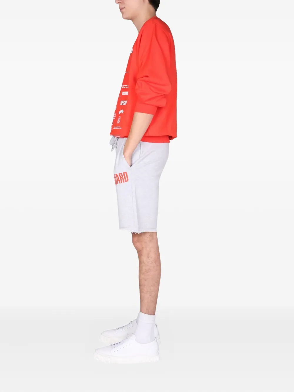 Helmut Lang raw-hem guard shorts | Track & Running Shorts | Image 2