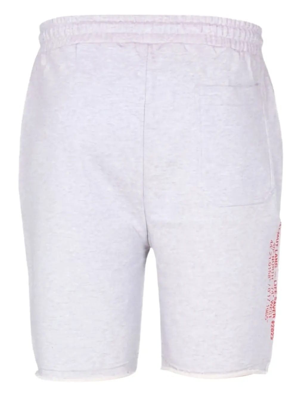 Helmut Lang Raw-hem Guard Shorts In Gray