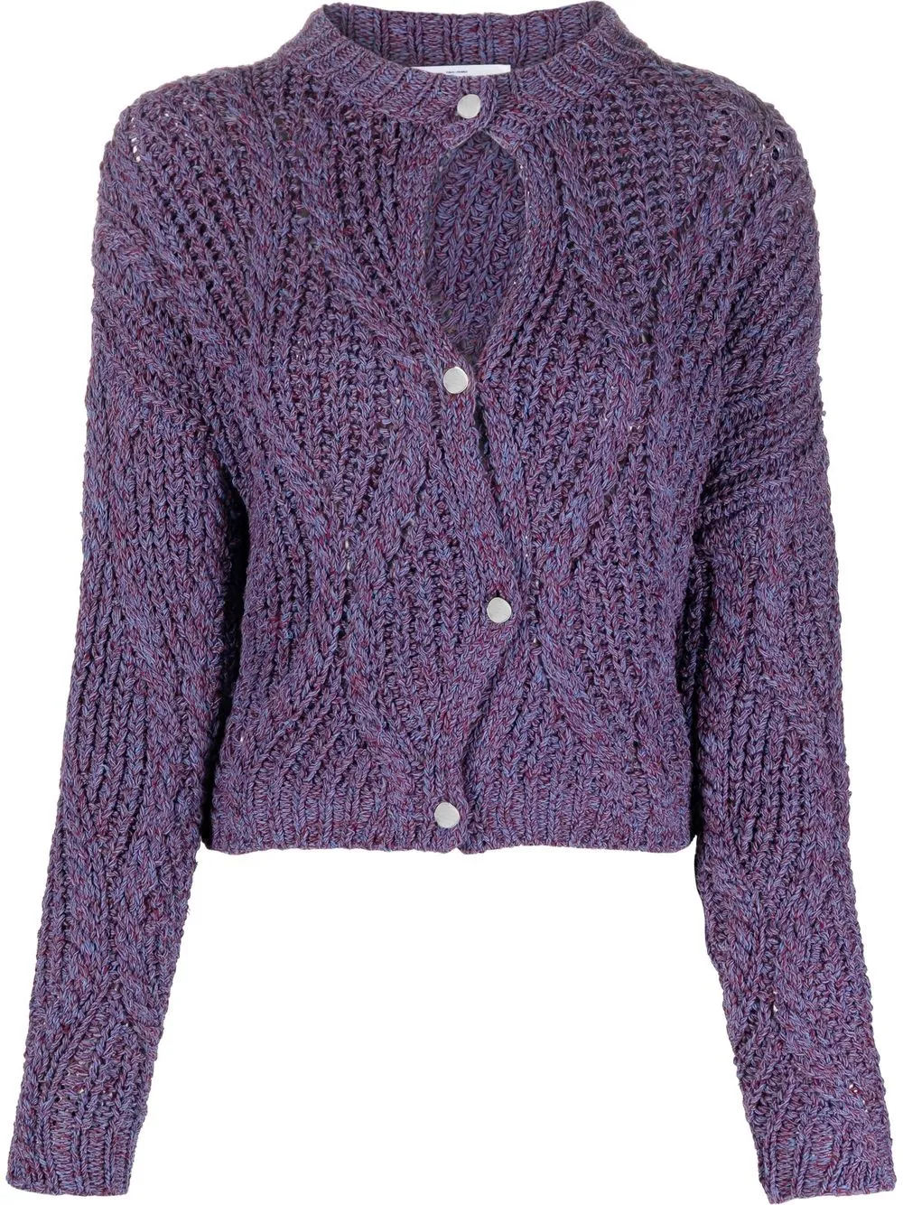 

Roseanna cut-out cable-knit cardigan - Blue