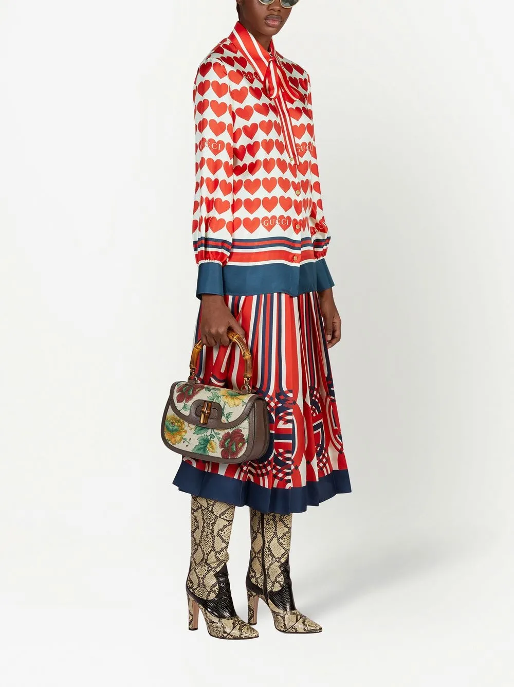 Gucci Zijden rok - Rood
