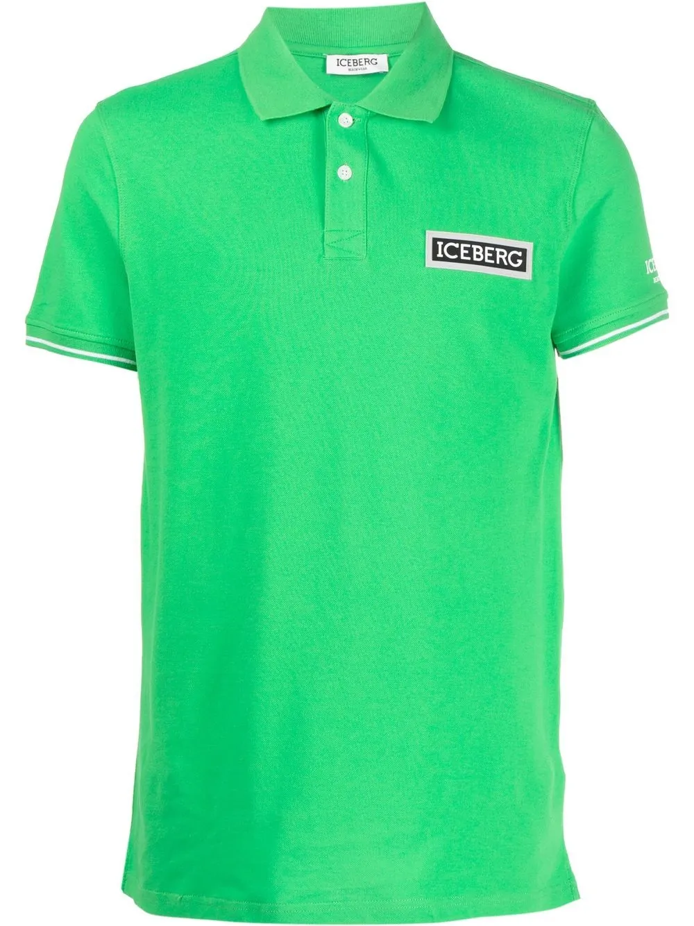logo-patch polo shirt
