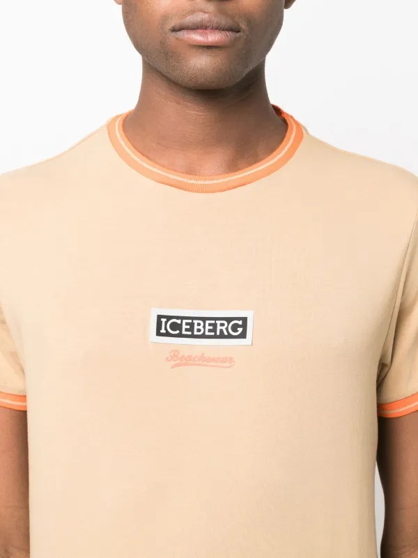 Iceberg logo-print stretch-cotton T 