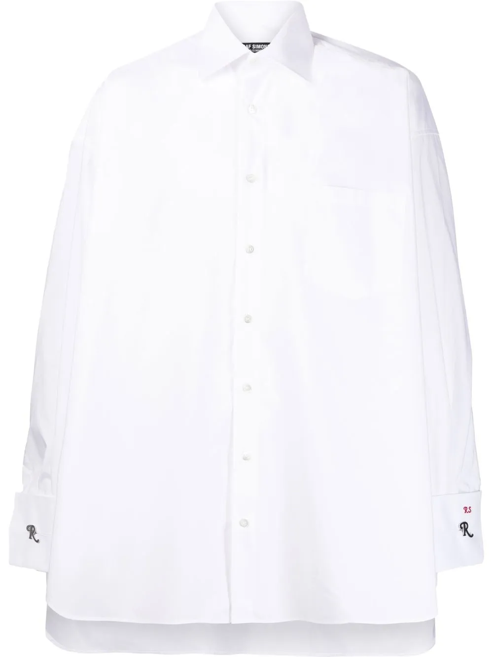 

Raf Simons camisa holgada con botones - Blanco