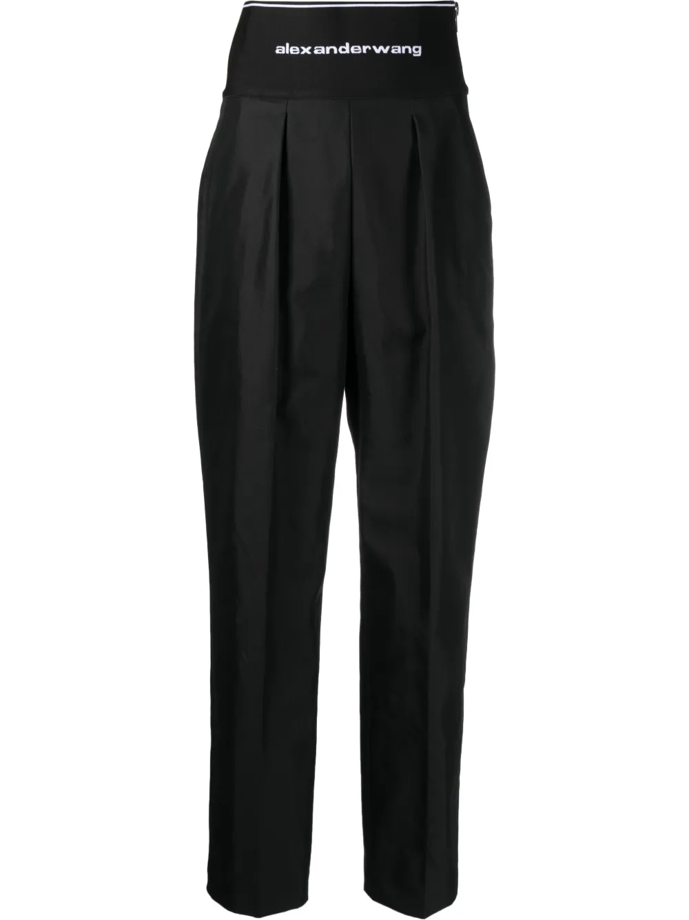 

Alexander Wang logo-waistband tailored trousers - Black