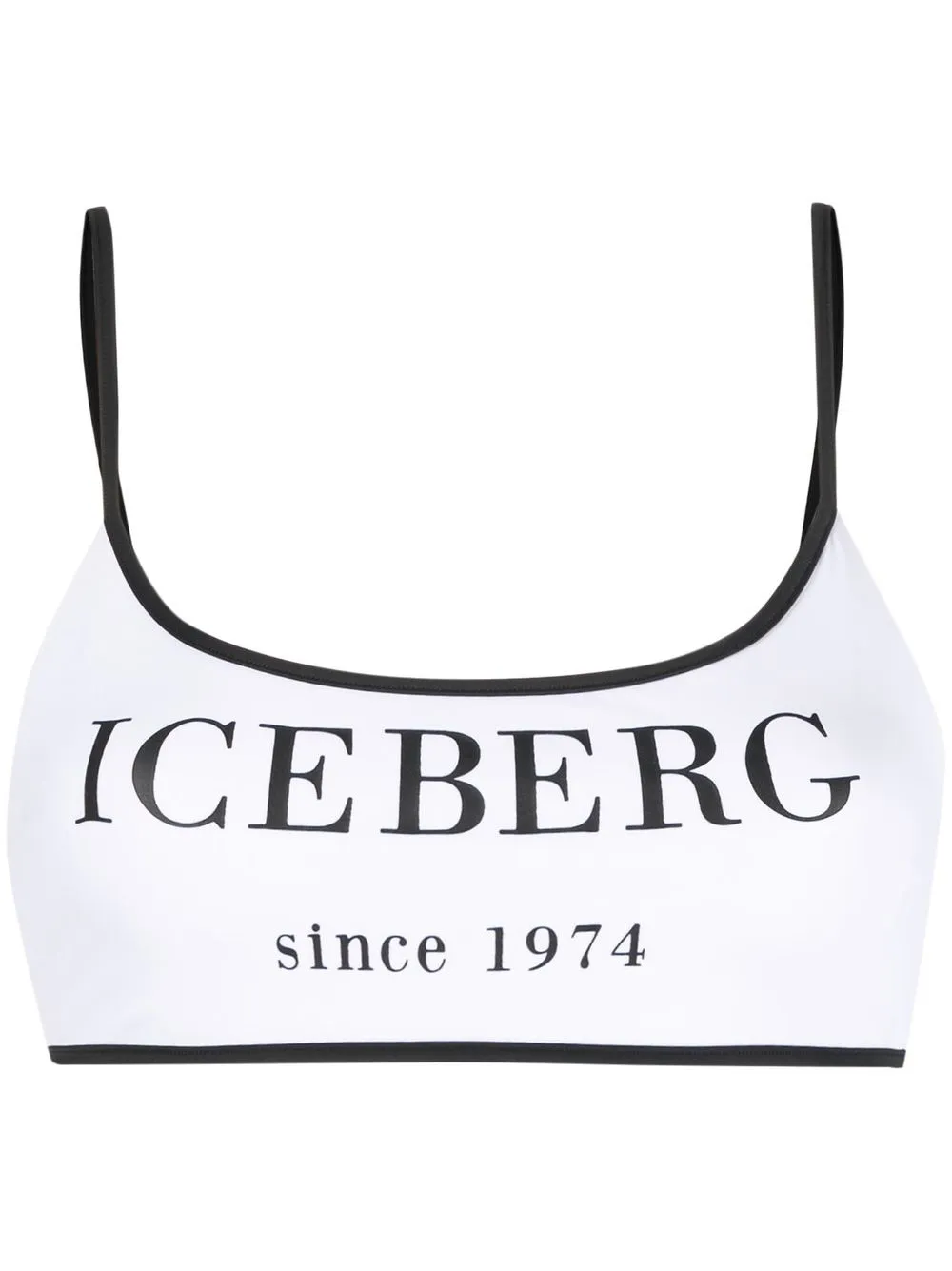 

Iceberg top de bikini con logo estampado - Blanco