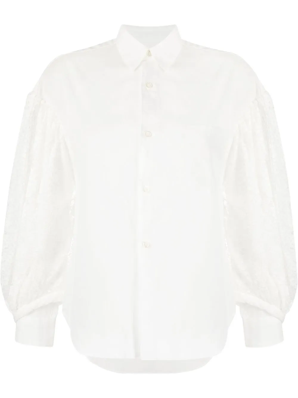 

Comme Des Garçons Comme Des Garçons blusa con mangas farol - Blanco