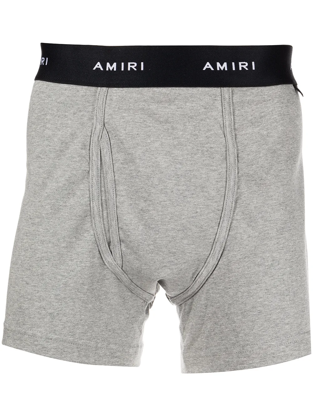 AMIRI logo-waist cotton boxer shorts | Grey | Image 1