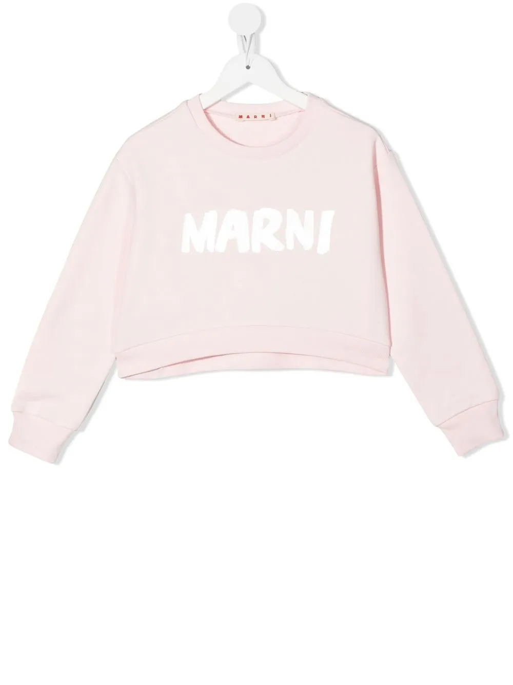 

Marni Kids logo crew-neck sweatshirt - Pink