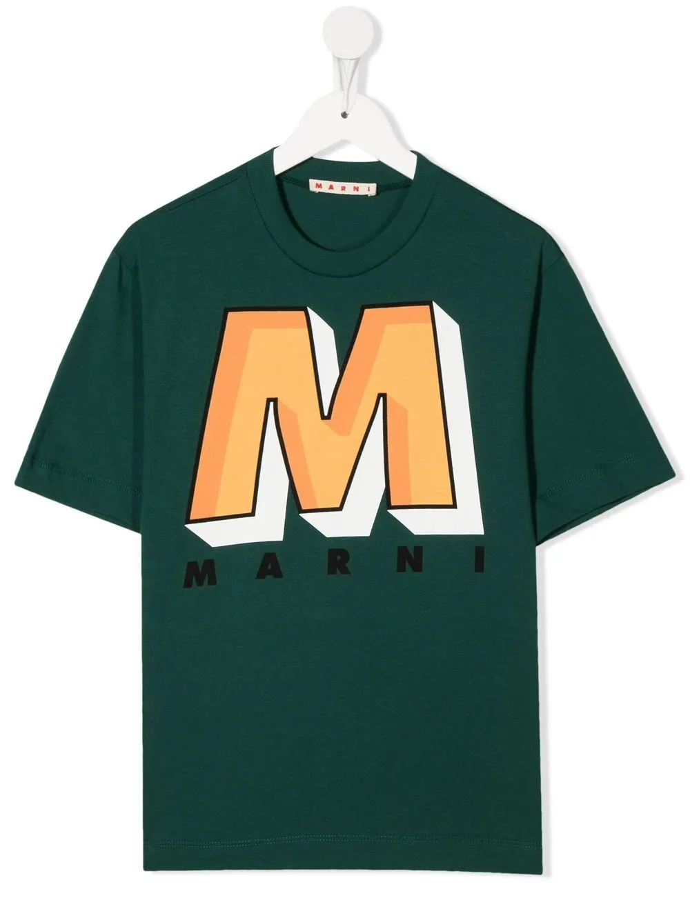 

Marni Kids logo crew-neck T-shirt - Green