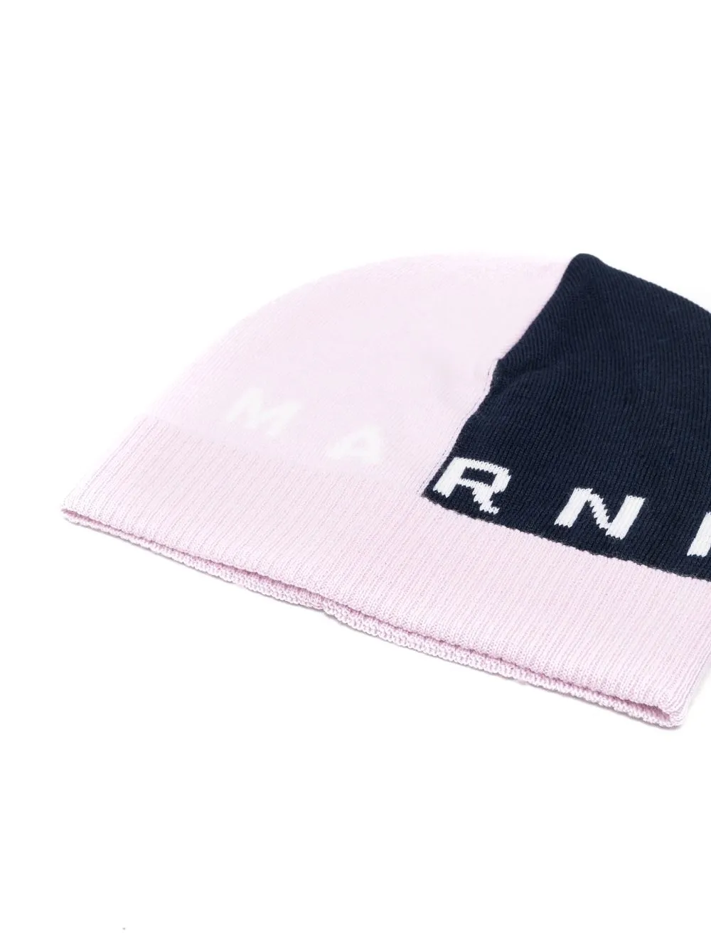 Image 2 of Marni Kids logo colour-block beanie hat