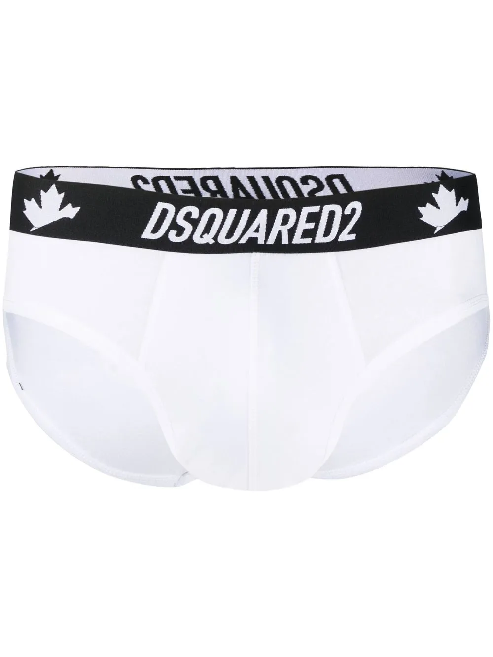 dsquared2 slip à bande logo - blanc