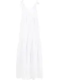 P.A.R.O.S.H. lace-embellished maxi dress - White