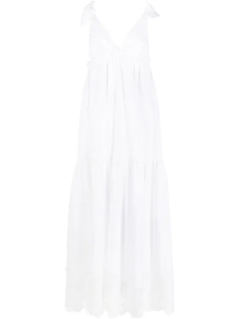 P.A.R.O.S.H. vestido largo con detalles de encaje