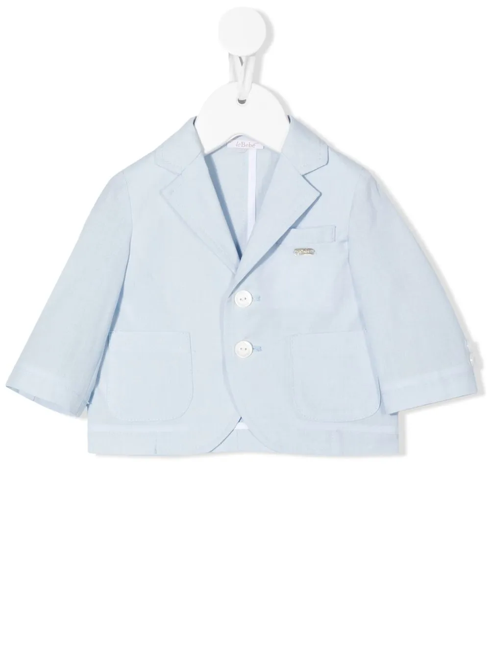 

Le Bebé Enfant blazer con detalle del logo - Azul