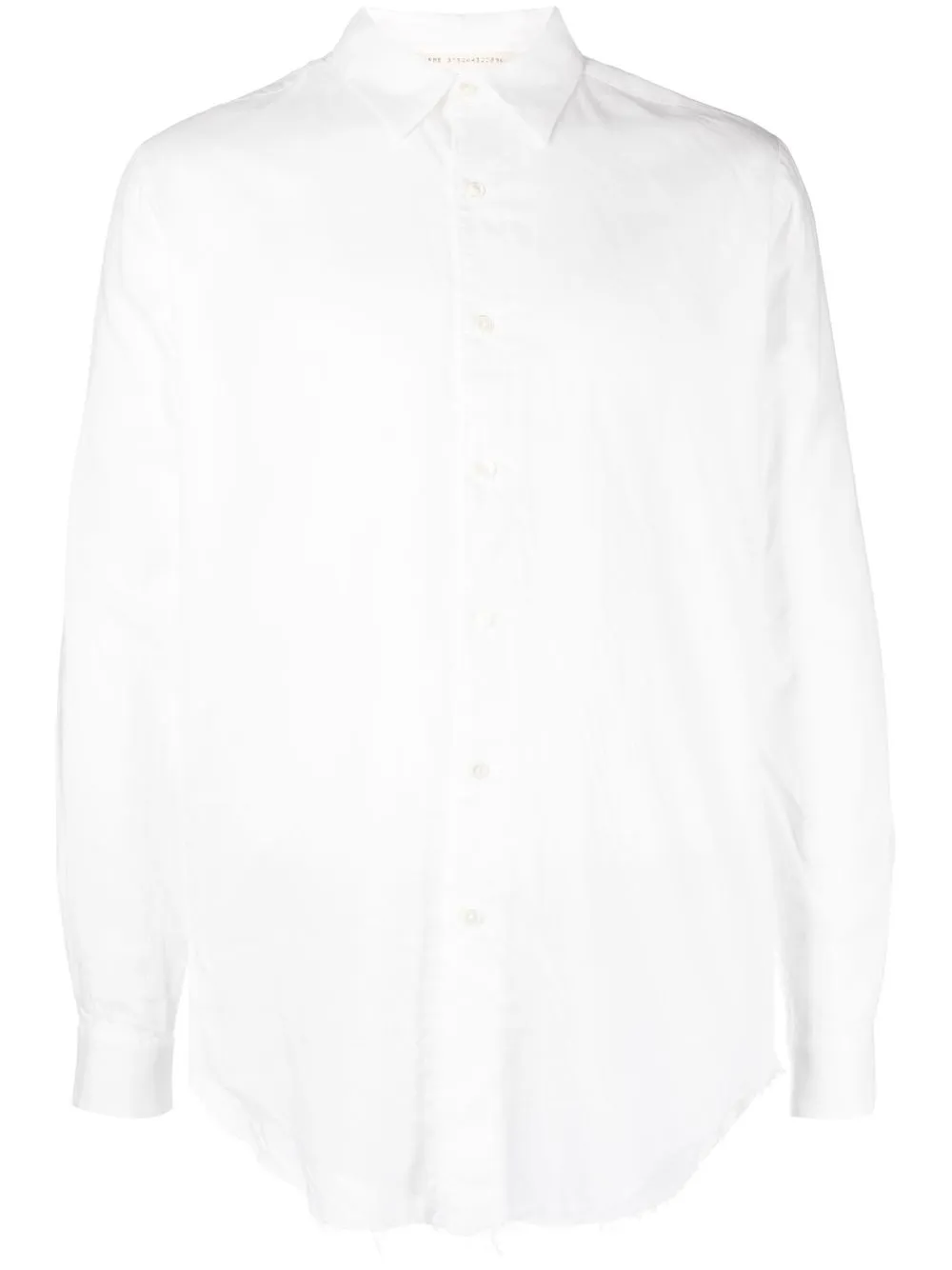 

Forme D'expression camisa con botones y bordes sin rematar - Blanco