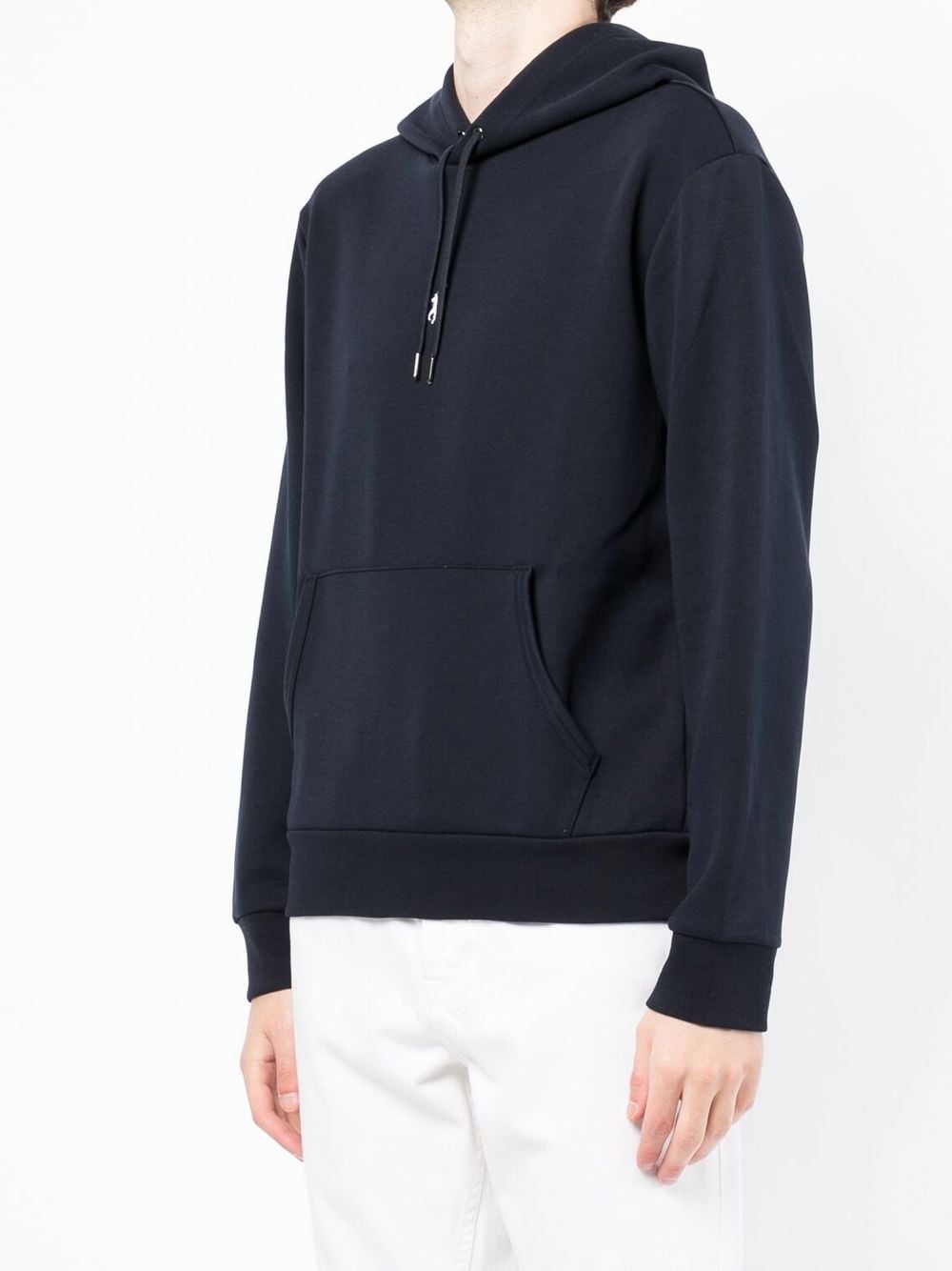Shop Polo Ralph Lauren Polo Pony Jersey-cotton Hoodie In Blue
