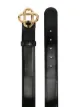 Casablanca logo-buckle leather belt