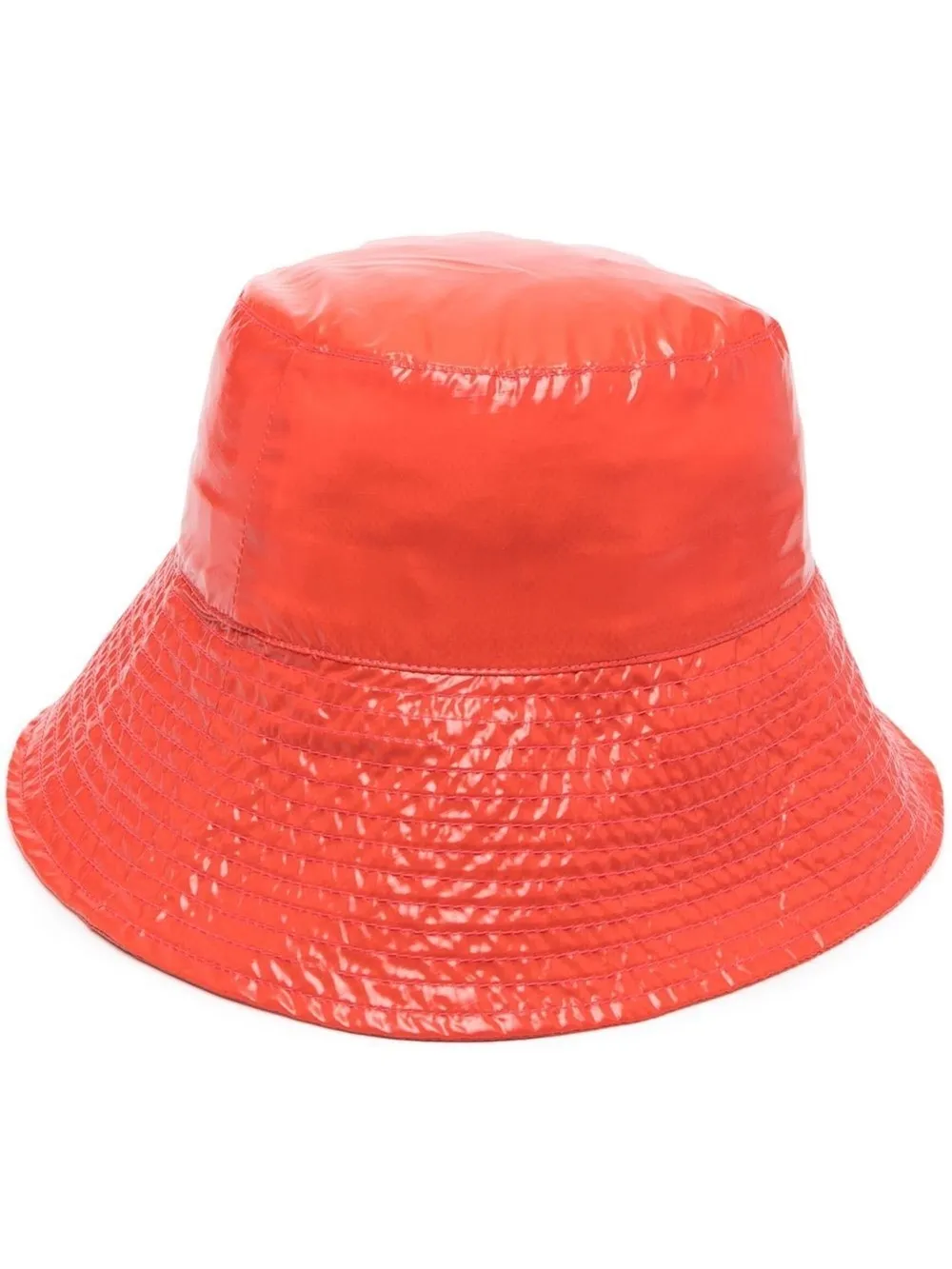 wide-brim vinyl bucket hat | K-Way 
