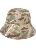 K-Way camouflage wide-brim bucket hat - Green
