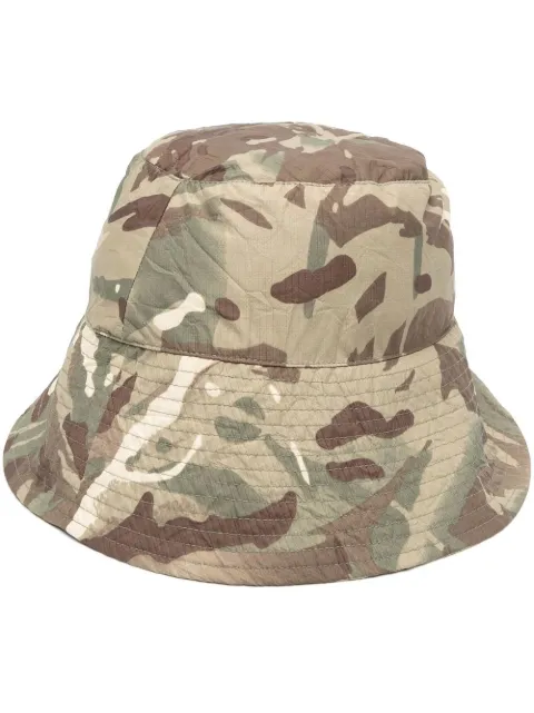 K-Way camouflage wide-brim bucket hat