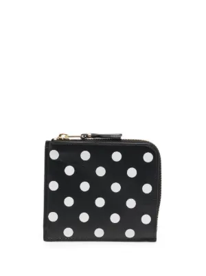 Kate spade black and white polka dot wallet new arrivals