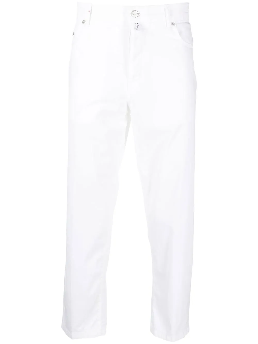 

Kiton pantalones con tiro alto - Blanco