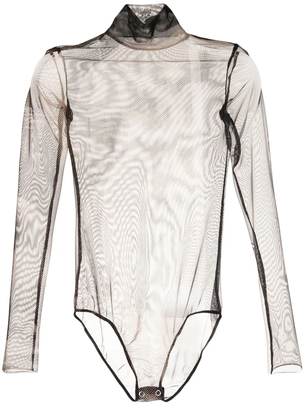 Elliss Sculpted Mesh Sheer Bodysuit In Multicolour