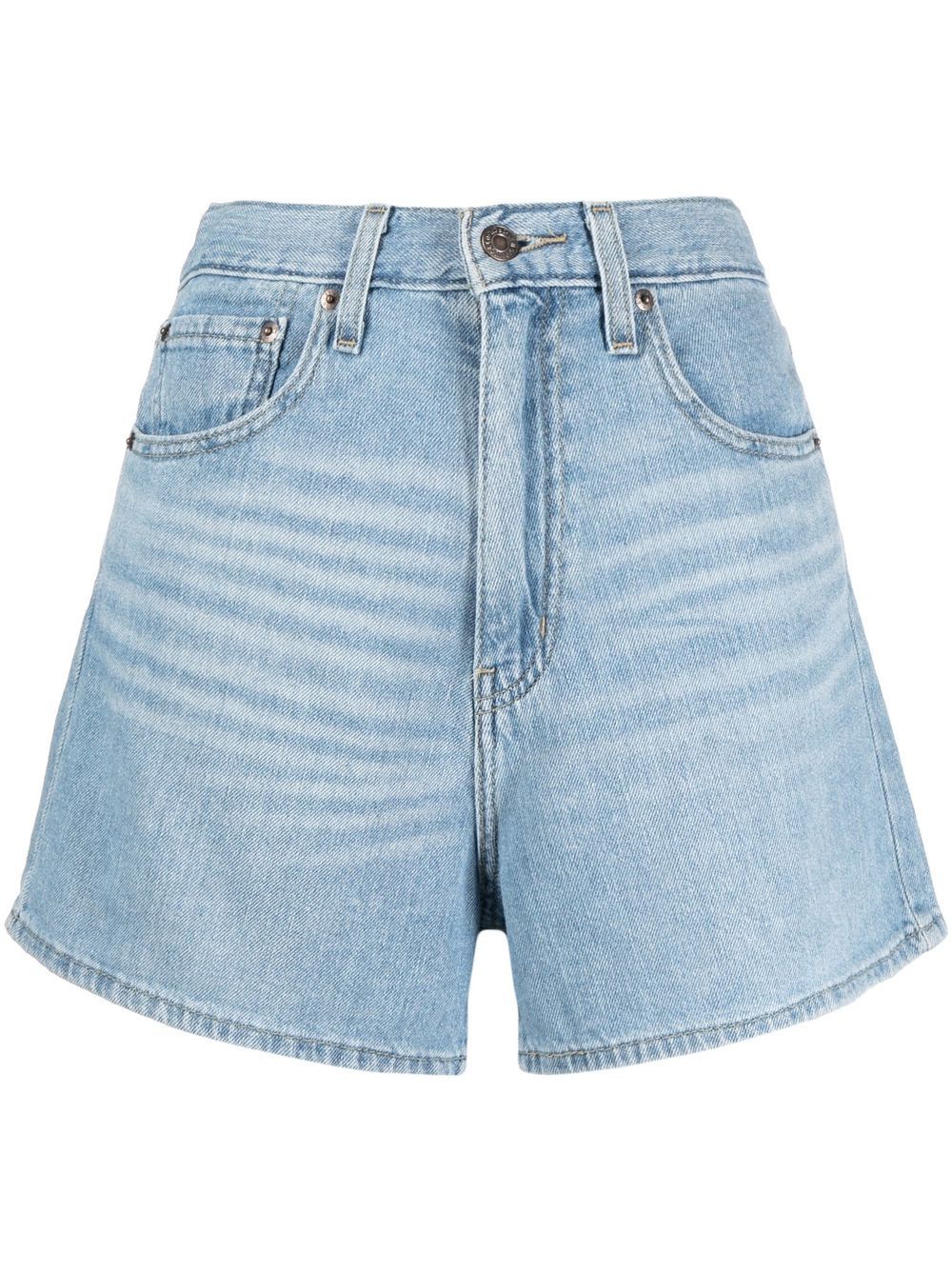 Levi's Wide-leg Denim Shorts In Blau