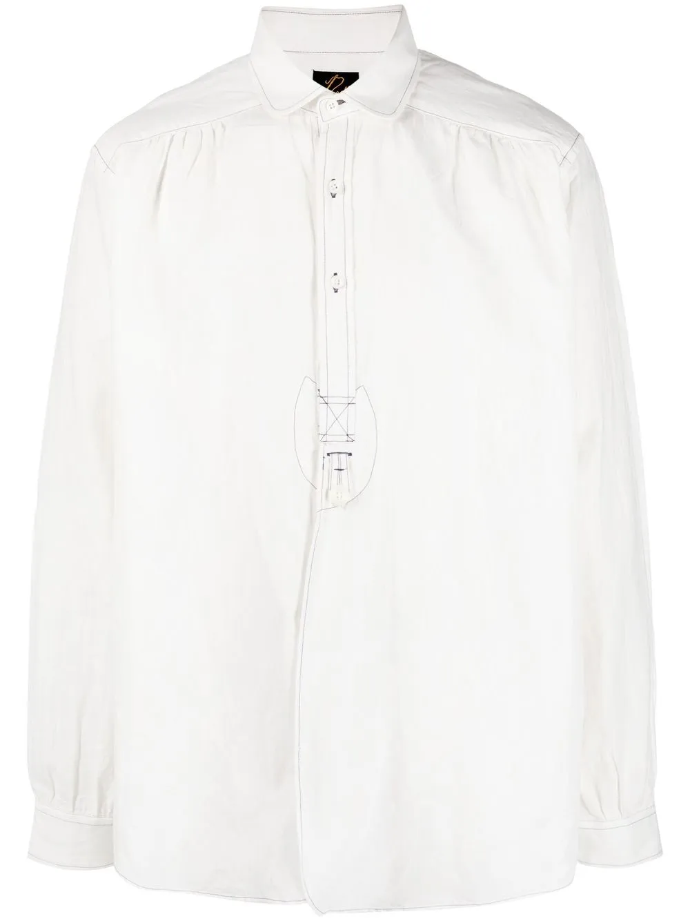 

Needles camisa con cuello redondo - Blanco