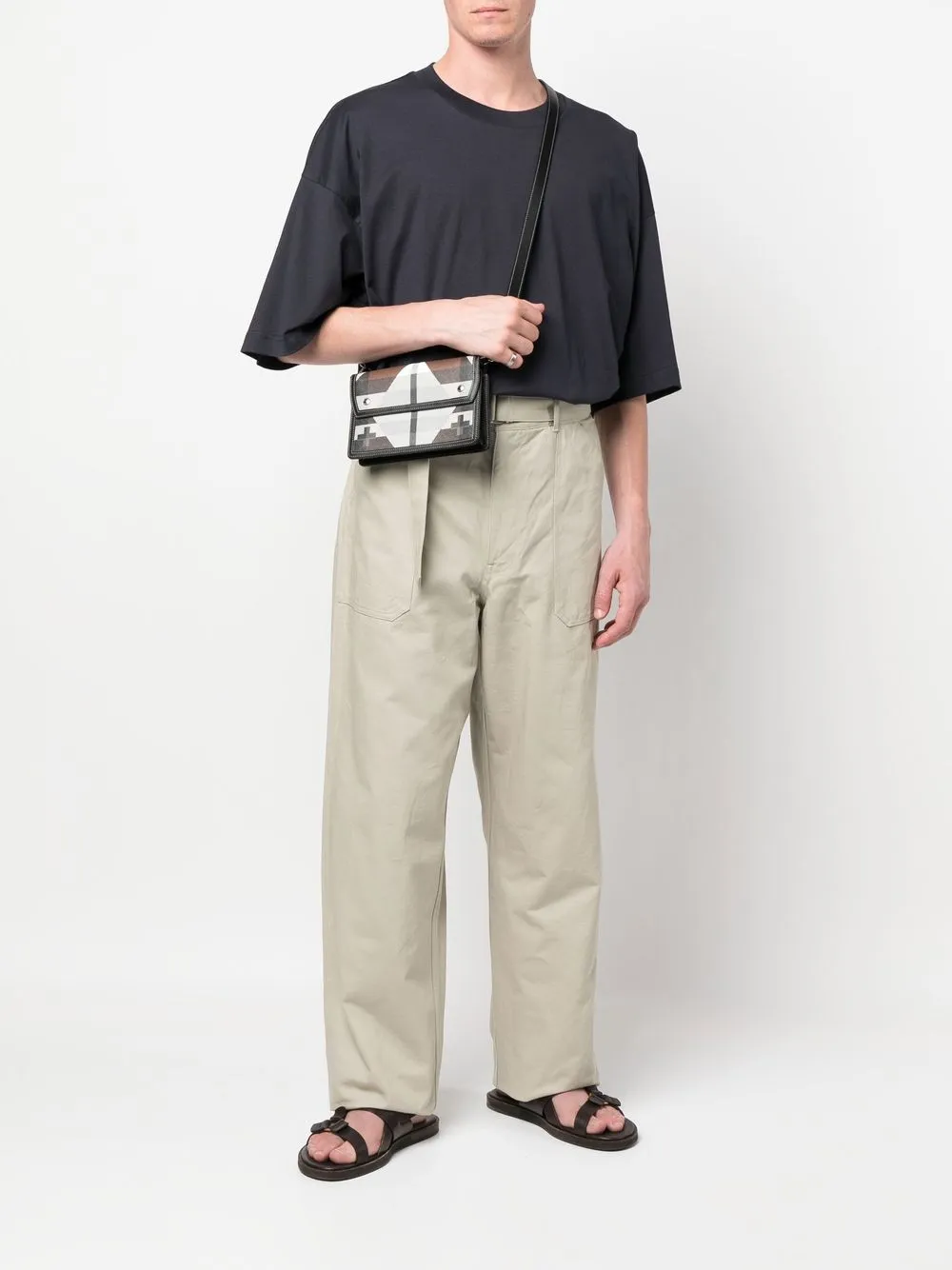 Auralee Chino met ceintuur - Beige