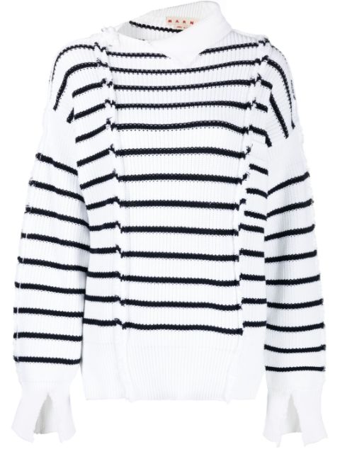 Marni striped rib jumper Women