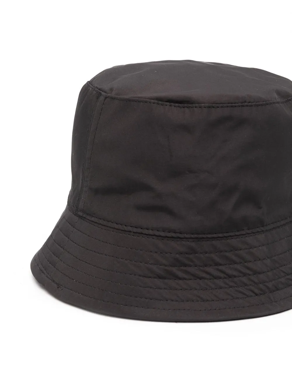 MSGM Kids Vissershoed met geborduurd logo - Zwart