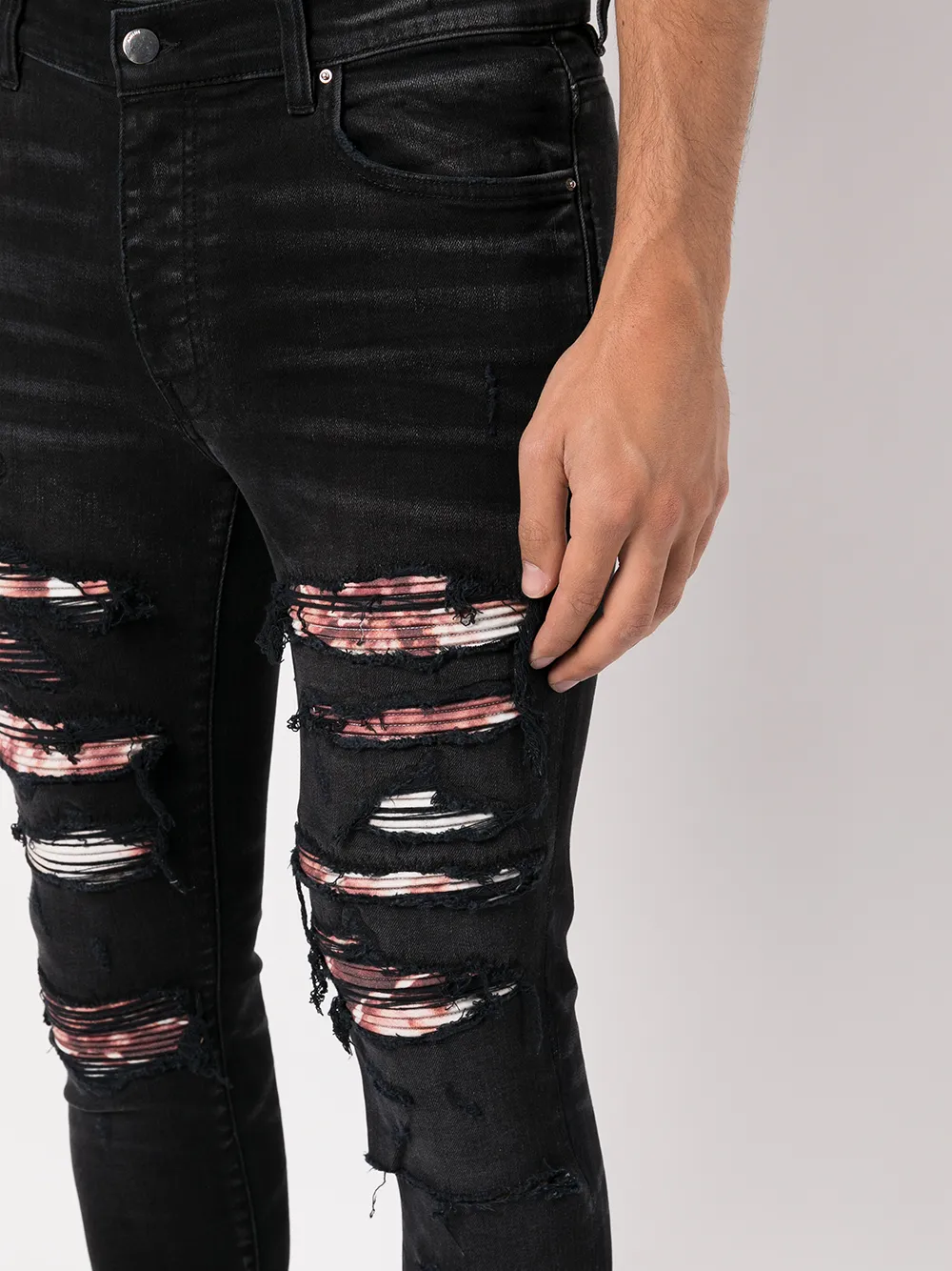 black ripped jeans for men