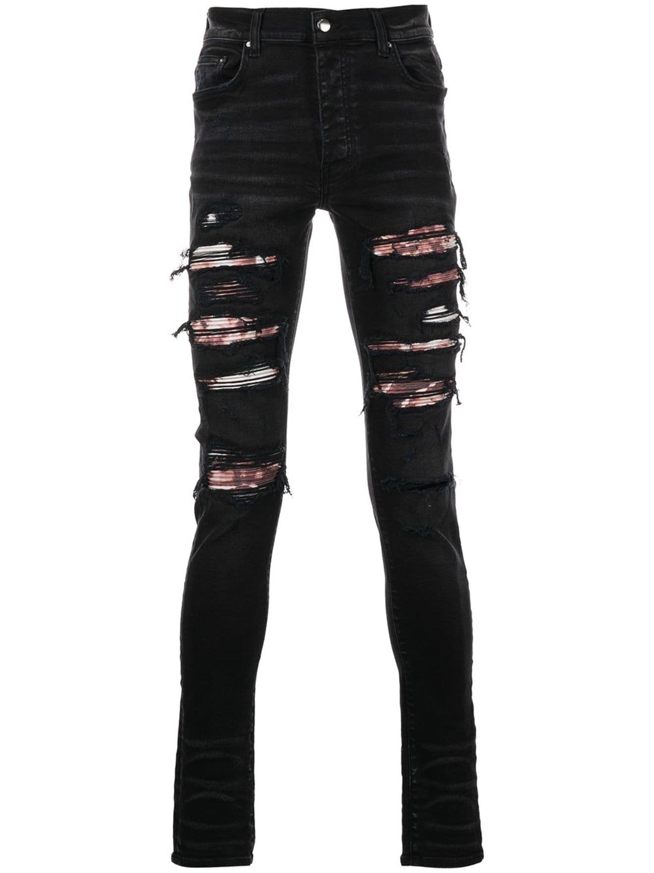 AMIRI ripped skinny jeans black | MODES