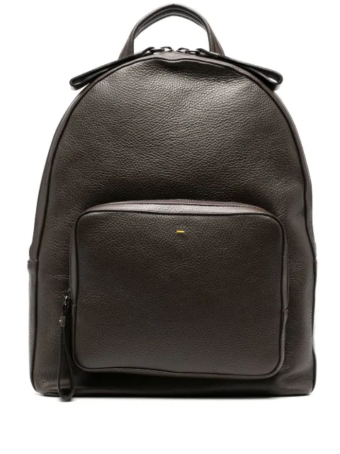 tumbled leather backpack
