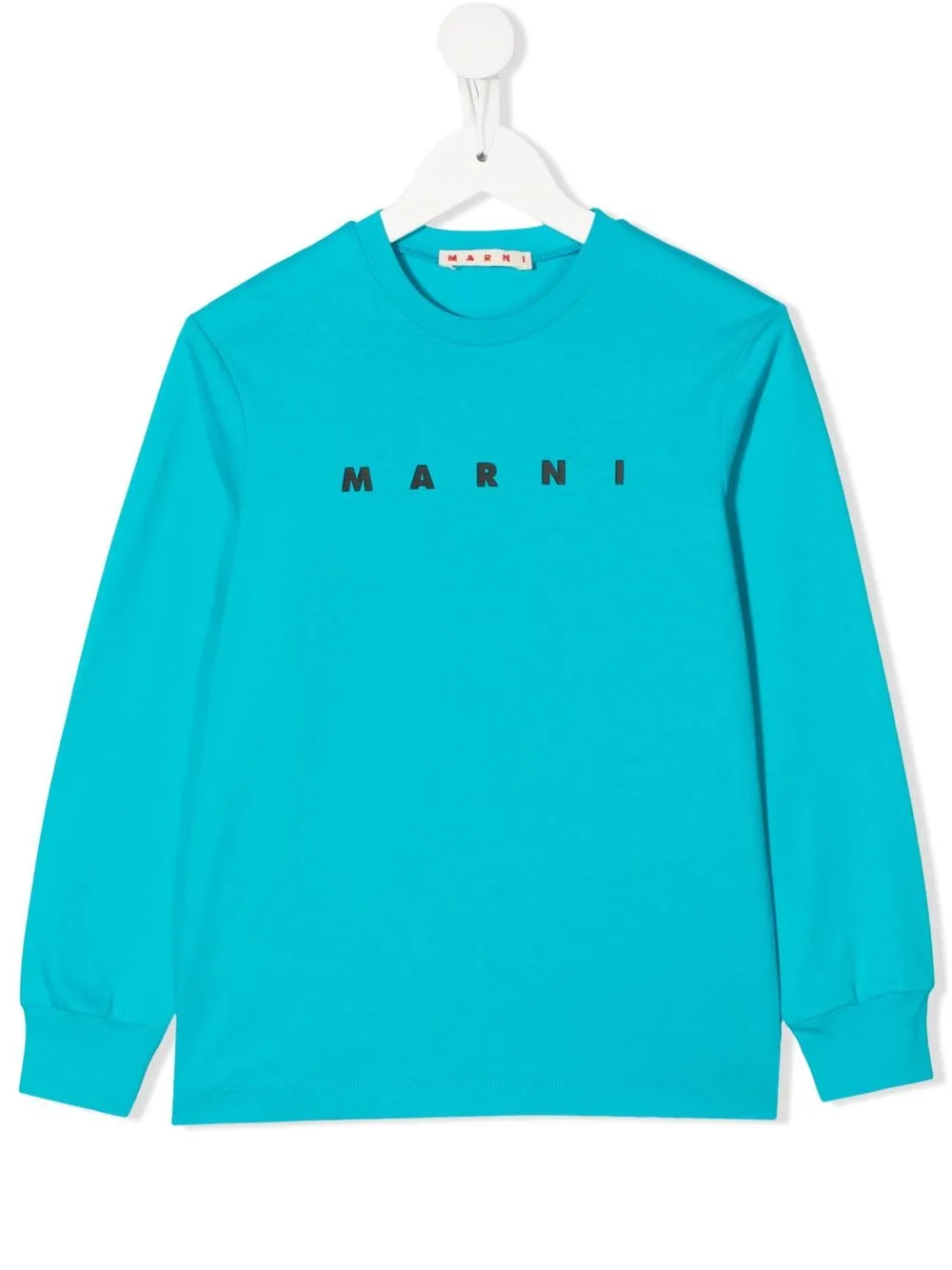 

Marni Kids logo print sweatshirt - Blue