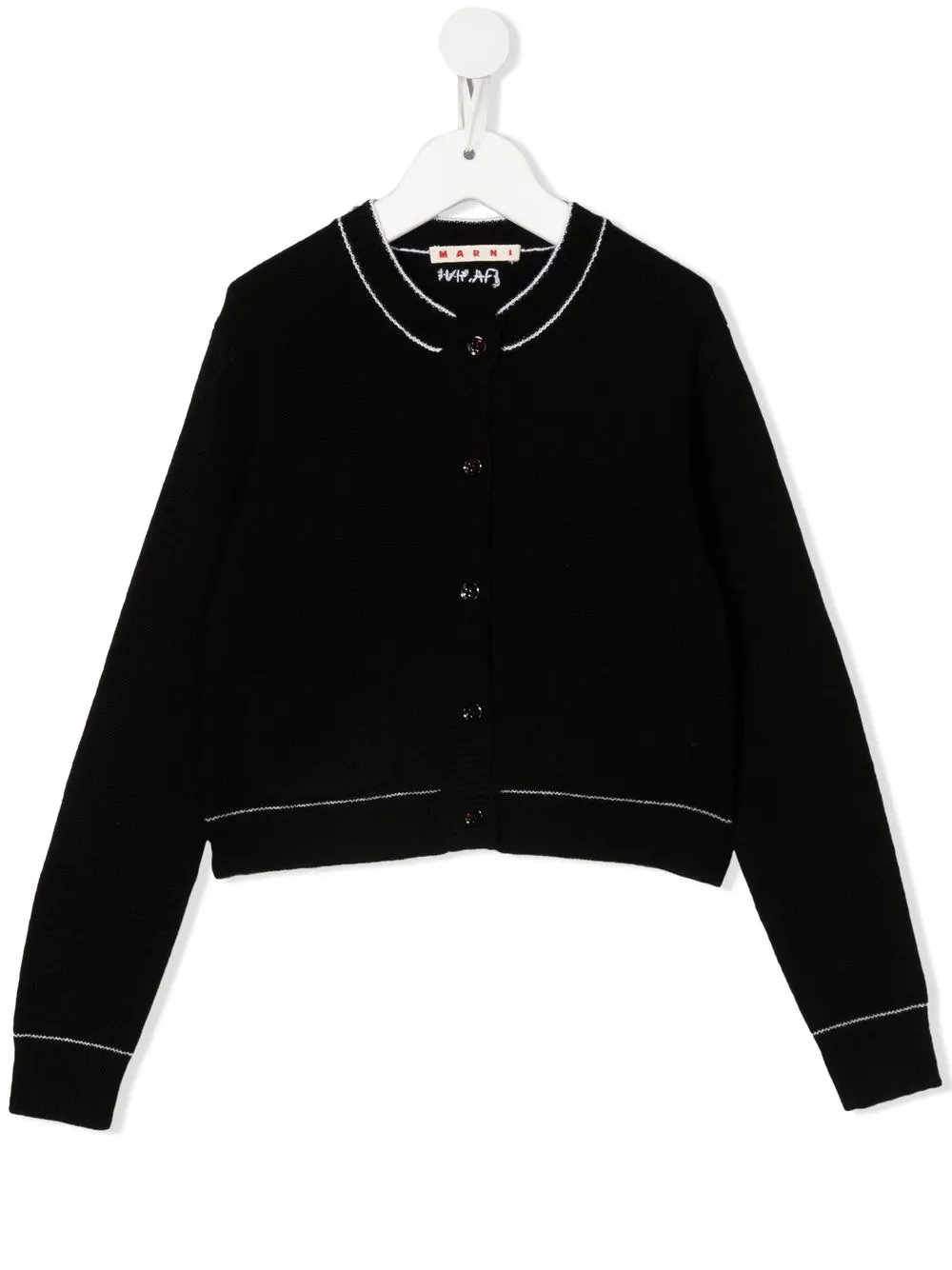 

Marni Kids cárdigan manga larga - Negro