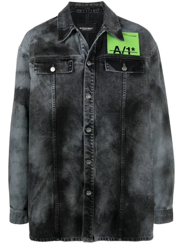 faded-wash Finish Denim Jacket 