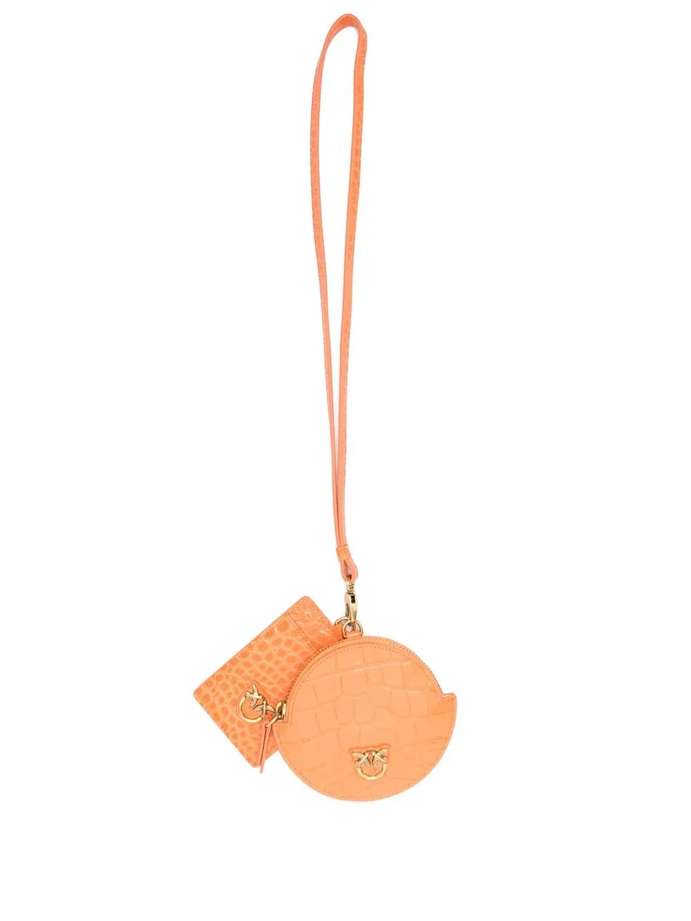 

PINKO cartera con efecto de piel de cocodrilo - Naranja