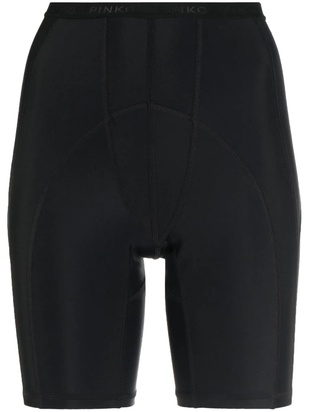 

PINKO shorts de ciclismo con logo en la pretina - Negro