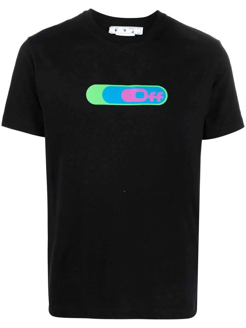 

Off-White playera con logo estampado - Negro