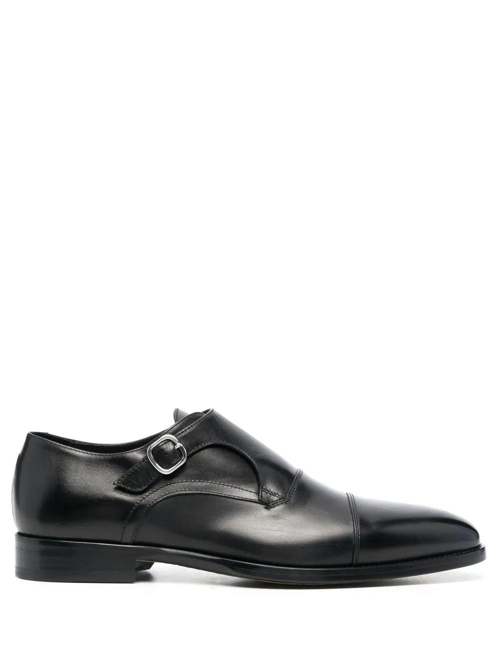 

Doucal's single buckle monk shoes - Black