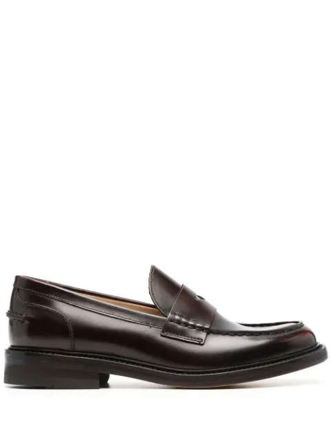 polished leather loafers