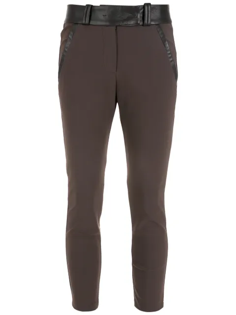 Gloria Coelho skinny-cut cropped trousers