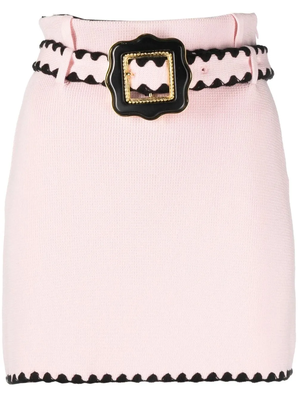 

CORMIO Helga belted knit mini skirt - Pink