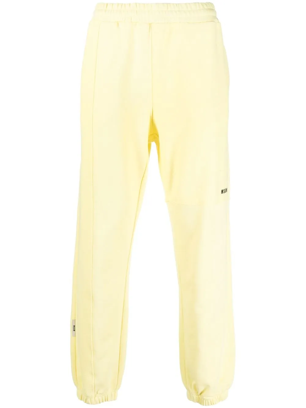 

MSGM panelled fleece sweatpants - Yellow