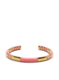 Aurelie Bidermann Positano cuff bracelet - Pink