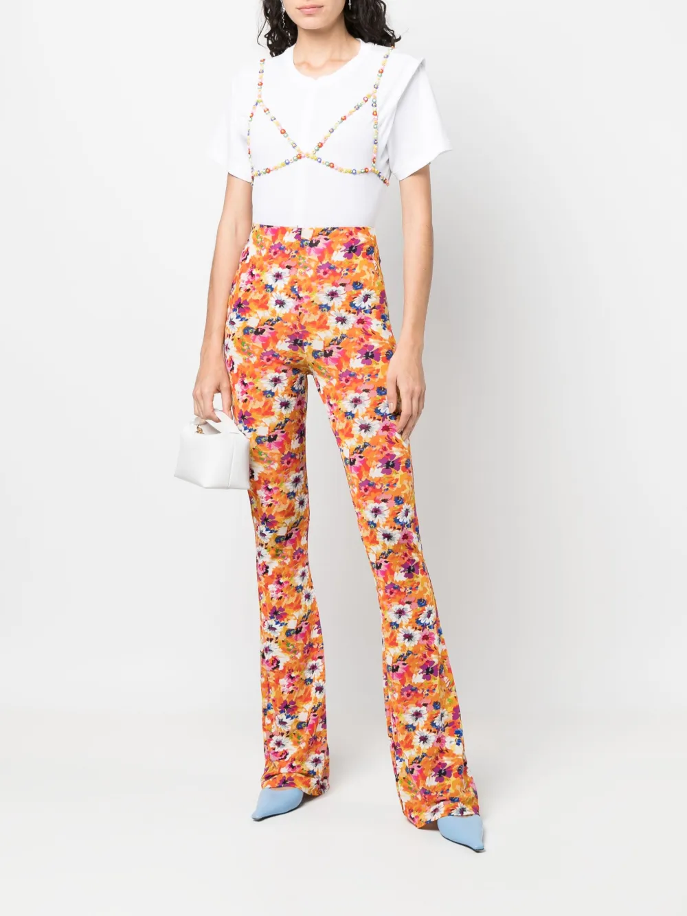 MSGM floral beads triangle bralette | Vests & Tank Tops | Image 2